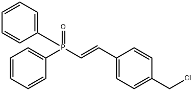 (1E)-2-[4-(chloromethyl)phenyl]ethenyl]diphenylphosphine oxide Structure