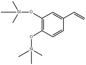 4-Ethenyl-1,2-bis[(trimethylsilyl)oxy]benzene 구조식 이미지