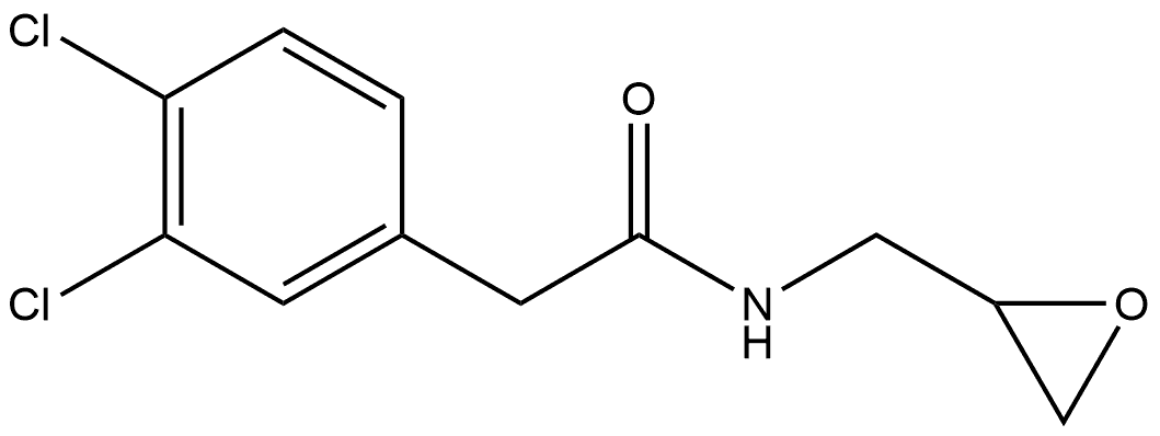 3,4-Dichloro-N-(2-oxiranylmethyl)benzeneacetamide Structure