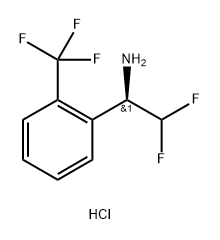 (R)?-?2,?2-?difluoro-?1-?(2-?(trifluoromethyl)?phenyl)?ethan-?1-?amine hydrochloride Structure