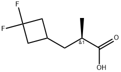 (αR)-3,3-Difluoro-α-methylcyclobutanepropanoic acid 구조식 이미지