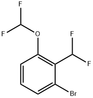 1-Bromo-3-(difluoromethoxy)-2-(difluoromethyl)benzene Structure