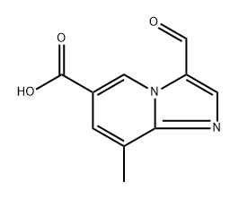 3-formyl-8-methylimidazo[1,2-a]pyridine-6-carboxylic acid Structure