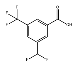 3-(Difluoromethyl)-5-(trifluoromethyl)benzoic acid Structure