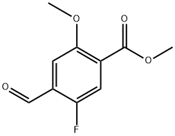 methyl 5-fluoro-4-formyl-2-methoxybenzoate Structure