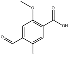 5-fluoro-4-formyl-2-methoxybenzoic acid 구조식 이미지