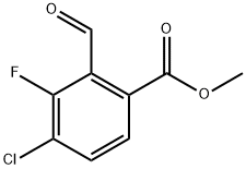 methyl 4-chloro-3-fluoro-2-formylbenzoate Structure