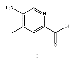 2-Pyridinecarboxylic acid, 5-amino-4-methyl-, hydrochloride (1:1) Structure