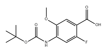 4-{[(tert-butoxy)carbonyl]amino}-2-fluoro-5-metho
xybenzoic acid 구조식 이미지