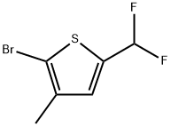 2-Bromo-5-(difluoromethyl)-3-methylthiophene Structure