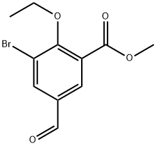 Methyl 3-bromo-2-ethoxy-5-formylbenzoate Structure