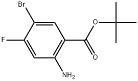 1,1-Dimethylethyl 2-amino-5-bromo-4-fluorobenzoate Structure