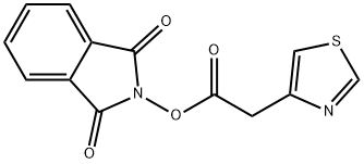 1,3-Dihydro-1,3-dioxo-2H-isoindol-2-yl 4-thiazoleacetate Structure