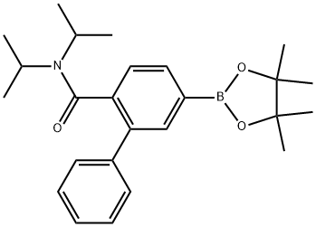 [1,1′-Biphenyl]-2-carboxamide, N,N-bis(1-methylethyl)-5-(4,4,5,5-tetramethyl-1,3,2-dioxaborolan-2-yl)- Structure