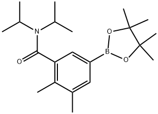 Benzamide, 2,3-dimethyl-N,N-bis(1-methylethyl)-5-(4,4,5,5-tetramethyl-1,3,2-dioxaborolan-2-yl)- Structure