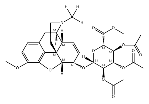 Codeine β-D-Glucuronide Triacetate Methyl Ester-d3 Structure