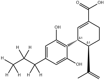 7-Nor-7-carboxycannabidivarin-d7 Structure