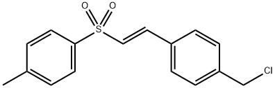 1-(chloromethyl)-4-[(1E)-2-[(4-methylphenyl)sulfonyl]ethenyl] benzene 구조식 이미지