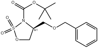 tert-butyl (S)-4-((benzyloxy)methyl)-1,2,3-oxathiazolidine-3-carboxylate 2,2-dioxide Structure