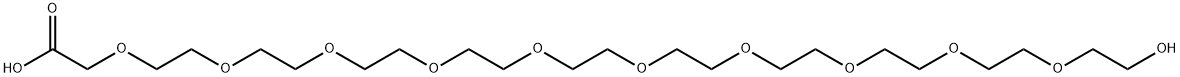 HO-PEG10-CH2COOH Structure