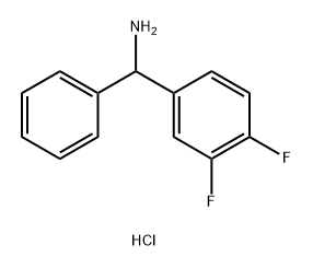 1-(3,4-Difluorophenyl)-1-phenylmethylamine hydrochloride Structure