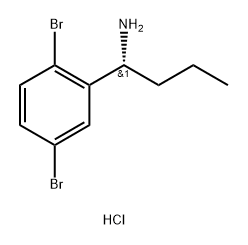 (1R)-1-(2,5-DIBROMOPHENYL)BUTAN-1-AMINE HYDROCHLORIDE Structure