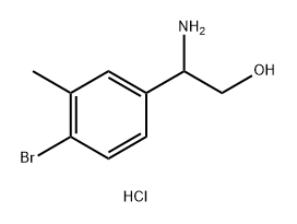 2-AMINO-2-(4-BROMO-3-METHYLPHENYL)ETHAN-1-OL HCl Structure