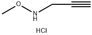 2-Propyn-1-amine, N-methoxy-, hydrochloride (1:1) Structure