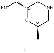 rel-((2R,6S)-6-methylmorpholin-2-yl)methanol hydrochloride Structure