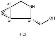 (1R,2S,5S)-3-Azabicyclo[3.1.0]hexane-2-methanol Hydrochloride Structure