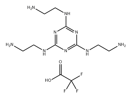 N2,N4,N6-tris(2-aminoethyl)-1,3,5-triazine-2,4,6-triamine(1:3TFA) Structure