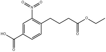 1-Ethyl 4-carboxy-2-nitrobenzenebutanoate Structure