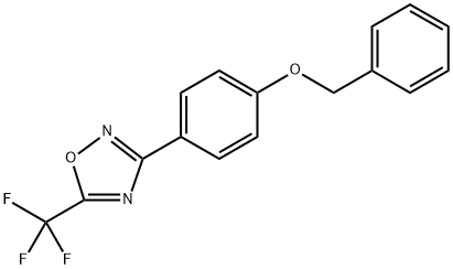 3-(4-(benzyloxy)phenyl)-5-(trifluoromethyl)-1,2,4-oxadiazole Structure