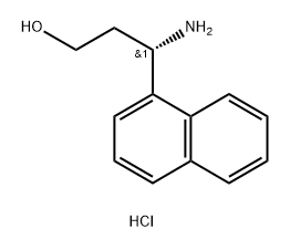 1-Naphthalenepropanol, γ-amino-, hydrochloride (1:1), (γS)- Structure