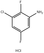 Benzenamine, 3-chloro-2,5-difluoro-, hydrochloride (1:1) 구조식 이미지