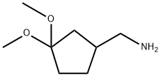 C-(3,3-Dimethoxy-cyclopentyl)-methylamine Structure