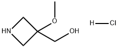 3-Azetidinemethanol, 3-methoxy-, hydrochloride (1:1) 구조식 이미지