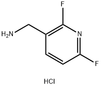 3-Pyridinemethanamine, 2,6-difluoro-, hydrochloride (1:1) Structure