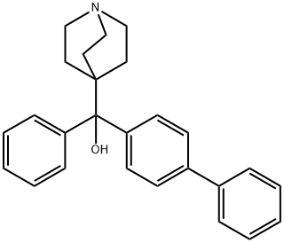 1-Azabicyclo[2.2.2]octane-4-methanol, α-[1,1'-biphenyl]-4-yl-α-phenyl- Structure