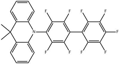 9,9-dimethyl-10-(perfluoro-[1,10-biphenyl]-4-yl)-9,10-dihydroacridine Structure