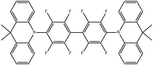 10,10'-(perfluoro-[1,1'-biphenyl]-4,4'-diyl)bis(9,9-dimethyl-9,10-dihydroacridine) Structure