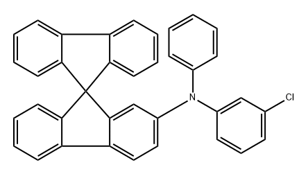 N-(3-Chlorophenyl)-N-phenyl-9,9′-spirobi[9H-fluoren]-2-amine Structure