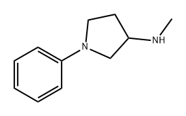 N-methyl-1-phenylpyrrolidin-3-amine 구조식 이미지