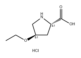 L-Proline, 4-ethoxy-, hydrochloride (1:1), (4R)- Structure