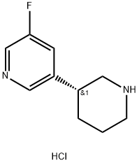 3-fluoro-5-(piperidin-3-yl)pyridine dihydrochloride Structure