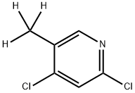 Pyridine, 2,4-dichloro-5-(methyl-d3)- Structure