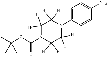 tert-butyl 4-(4-aminophenyl)piperazine-1-carboxylate-d8 Structure