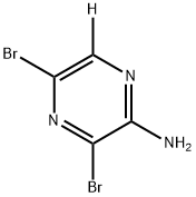 2-Pyrazin-6-d-amine, 3,5-dibromo- Structure