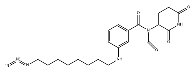 4-((8-azidooctyl)amino)-2-(2,6-dioxopiperidin-3-yl)isoindoline-1,3-dione Structure