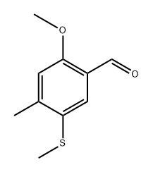 2-methoxy-4-methyl-5-(methylthio)benzaldehyde Structure